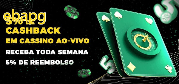 Promoções do cassino ao Vivo ebapg